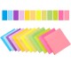 6 Pcs Fluorescent Color 3 x 3 Inch Sticky Note Pads Stickers Planner Sticker N
