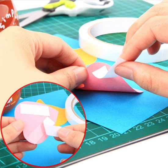 236 Yards Double Sided Tape for Crafts, 6 Rolls Two Sided Tapes for Arts