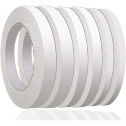 236 Yards Double Sided Tape for Crafts, 6 Rolls Two Sided Tapes for Arts