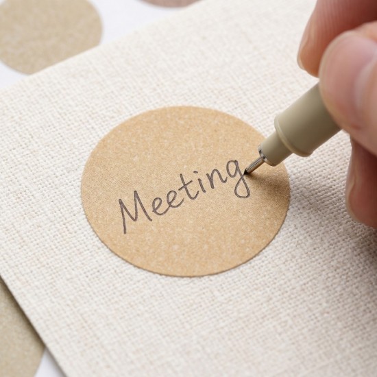 3 Rolls Classroom Must Haves Circle Dot Label Sticker for Office