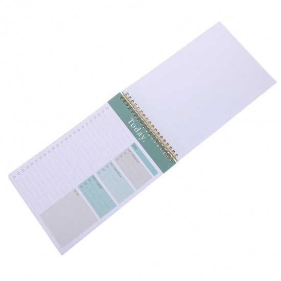 Daily Planner Spiral Notebook: Undated Lined Spiral Bound Journal