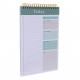 Daily Planner Spiral Notebook: Undated Lined Spiral Bound Journal