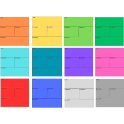 Set Pull Planning Last Planner Lean Construction Multi-Color Sticky Note Pad Tag