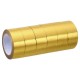 Metallic Washi Tape 15mm X 5m, 6 Pack Art Tapes Washi Self-Adhesive Gold Tone