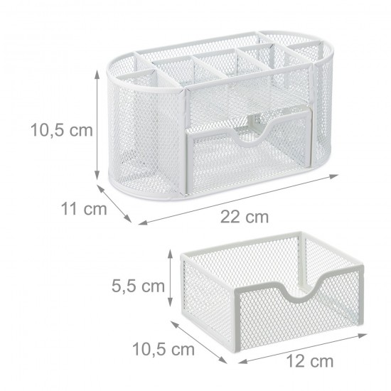 8 Compartment Pen Drawer Desk Organizer Pen Holder