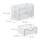 8 Compartment Pen Drawer Desk Organizer Pen Holder