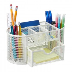 8 Compartment Pen Drawer Desk Organizer Pen Holder