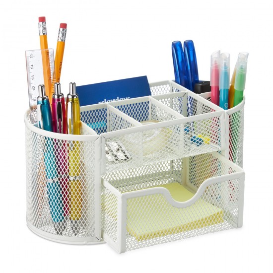 8 Compartment Pen Drawer Desk Organizer Pen Holder