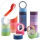 60 Rolls Washi Tape Set 15mm Wide Rainbow Colored Painters Masking Tape Supplies