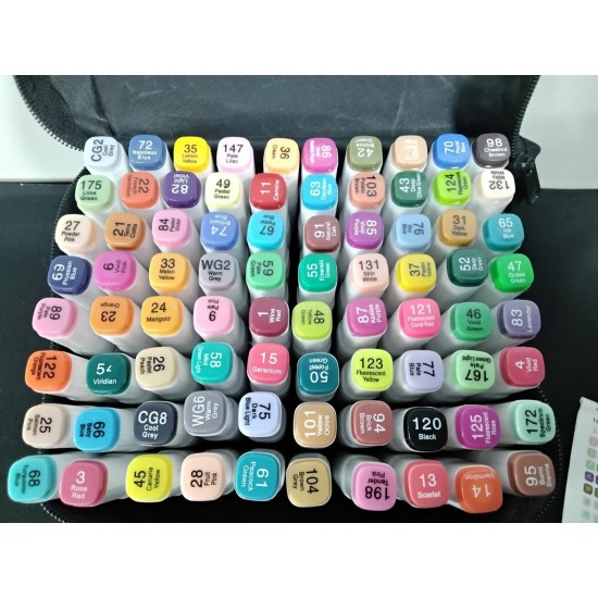 Touch 80pcs Permanent Art Sketch Drawing Marker Set, Alcohol Markers