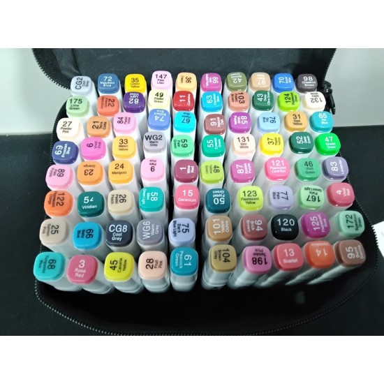 Touch 80pcs Permanent Art Sketch Drawing Marker Set, Alcohol Markers