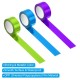 Metallic Washi Tape 15mmx5m, 3 Pack Art Tapes Adhesive Purple, Light Blue, Green