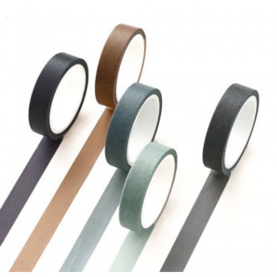 5 Pack Writable Washi Tape Set Decorative Masking Tape for Crafts Journaling