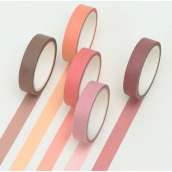 5 Pack Writable Washi Tape Set Decorative Masking Tape for Crafts Journaling