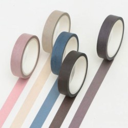 5 Pack Writable Washi Tape Set Decorative Masking Tape for Crafts Journaling