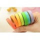 10pc Rainbow Writable Washi Tape Set Colorful Adhesive Masking Craft Tape Roll