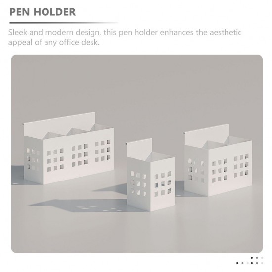 Office Partition Rack Metal Pen Holder Hanging Desk Organizer Storage
