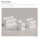 Office Partition Rack Metal Pen Holder Hanging Desk Organizer Storage