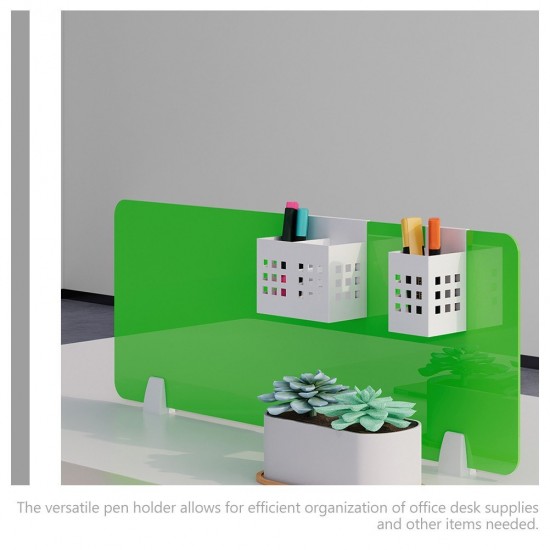 Office Partition Rack Metal Pen Holder Hanging Desk Organizer Storage