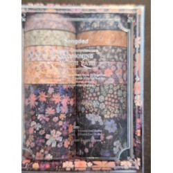 Floral Decorative Washi Tape Collection 12 Rolls Pack B
