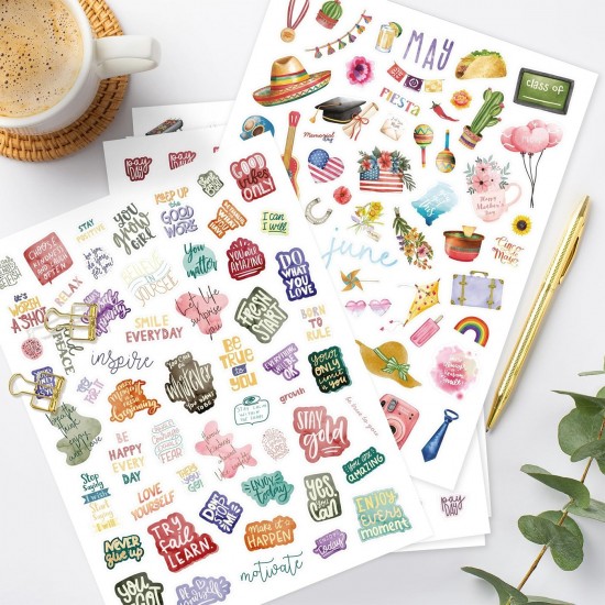 Monthly Planner Stickers - Holiday Sticker Set for Your Calendar