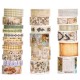 Washi Tape Set - 24 Rolls Arts Adhesive Tapes Assorted Retro Decorative