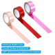 Metallic Washi Tape 15mmx5m, 3 Pack Art Tapes Self-Adhesive Pink, Red, Pink Gold