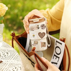 120pcs Vintage Stickers, Waterproof Scrapbook Aesthetic Sticker for Daily Planne