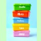 Name Decal Tag Label Sheet Sticker Decals for School Teacher Student Work Kids