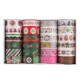 Christmas Decorative Washi Tapes 24 Rolls Pack Holiday Crafting Everyday