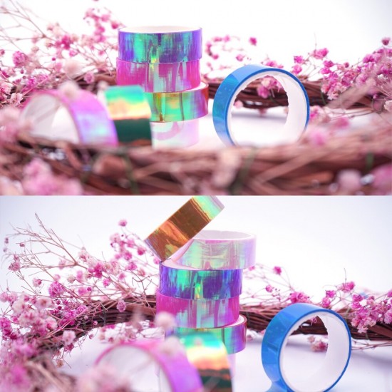 Washi Tape Set 20 Rolls Kids Tape Decorative Masking Holographic Scrapbook Tape