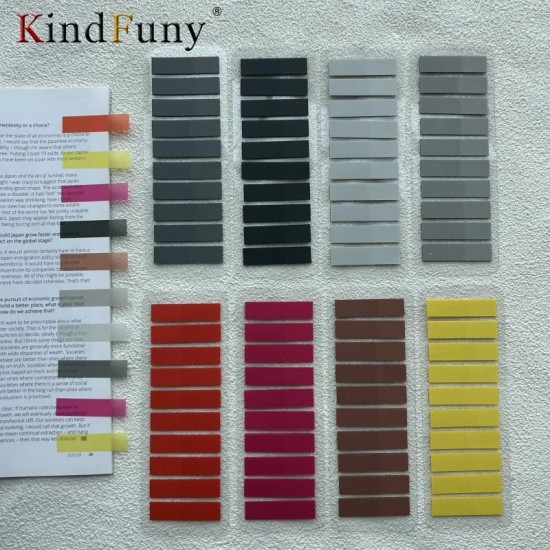 200 Pcs Transparent Colorful Index Creative Memo Pads Office School Stationery Se