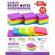 6 Pack Kawaii Sticky Notes Index Tabs Cute Memo Notepad School Office Stationery