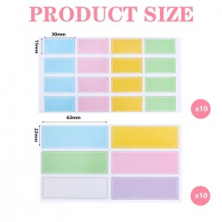 220 Pcs Name Tags Colored Name Tag Stickers Label Stickers for Classroom Pers