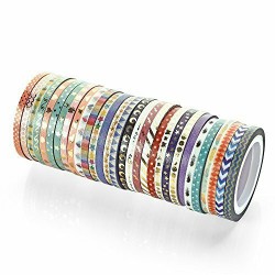 Washi Tapes Decorative Flowers Masking Tape Roll Lot Scrapbook Holiday Gift Wrap