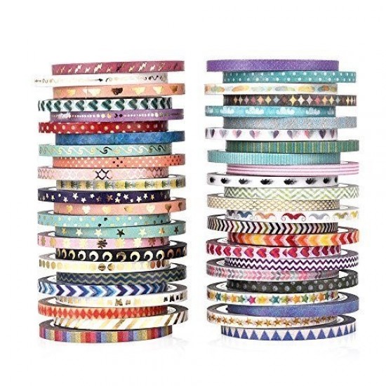 Washi Tapes Decorative Flowers Masking Tape Roll Lot Scrapbook Holiday Gift Wrap