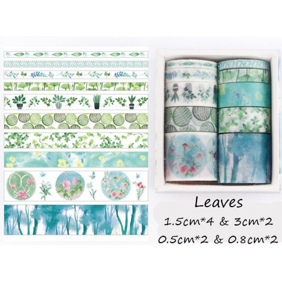 10 Rolls Sample Set Color Series Washi Tape