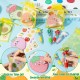 Fruit Stationery Party Gift - 24 Pack Back to School Set with Pens, Sticky Notes