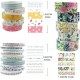 20 Rolls Washi Tape Set,Floral Washi Tape for Journaling, Assorted Sizes Floral