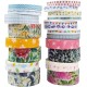 20 Rolls Washi Tape Set,Floral Washi Tape for Journaling, Assorted Sizes Floral