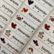 50pcs Name Stickers Personalized Sticker Large Size Cute Tag School Kids Teacher