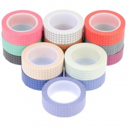 14 Rolls Adhesive Tapes for Stationery Purposes Decorative Paper