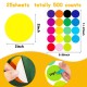 Dot Label Stickers 2 Inch 500 Large Circle Colored Round Self-Adhesive Solid