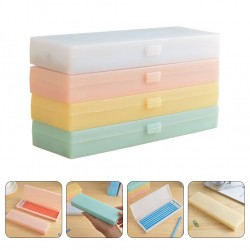4 Pcs Pencil Box Clear Boxes Translucent Case Stationery