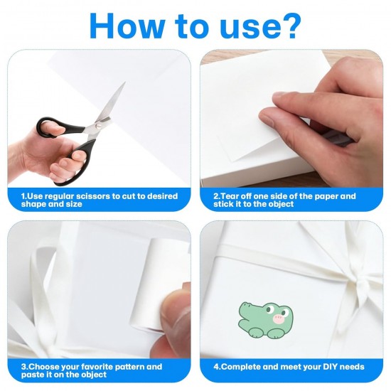 Adhesive Sheets 30pcs A4 Double Sided Clear Sticky Craft Tape Sheets DIY