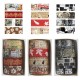 12 Rolls Artistic Expression Washi Tape Set Fine Arts Masking Tape Retro Plants