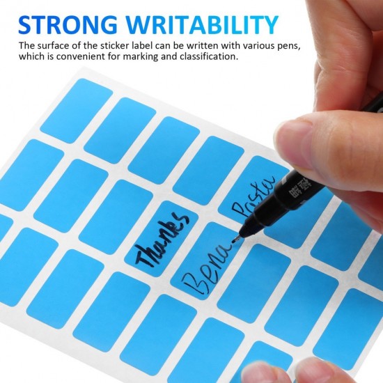 6Packs Reusable Colored Sticker Labels for Containers Office Use Easy Peel Off