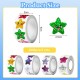 Pcs Shiny Star Stickers, 4 Roll Self Adhesive Reward 2.5cm, Multicolor