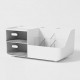 Desktop Organizer with Drawers Pen Holder Makeup Stationery Storage Box